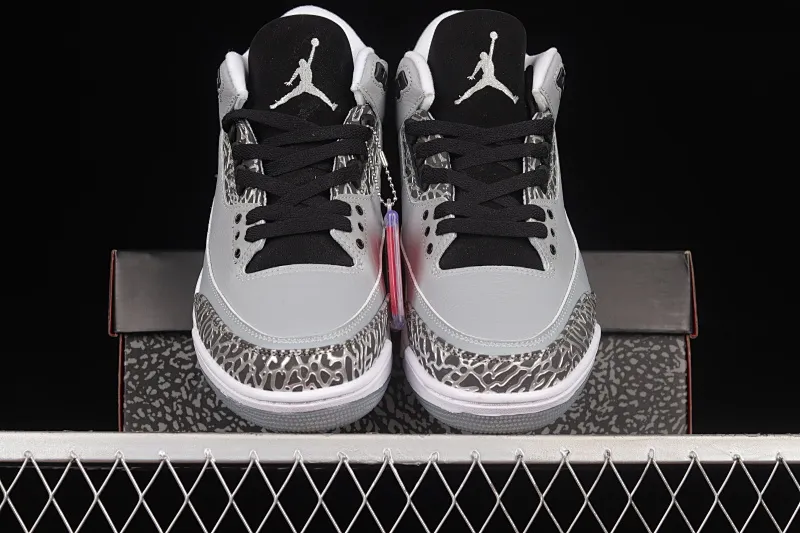 All categories Air Jordan Jordan series basketball shoes Air Jordan 3 Air Jordan 3 "Wolf Grey" AJ3 Joe 3 Wolf Gray 136064-004